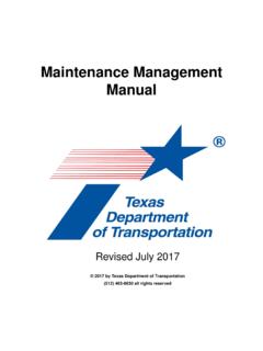 Maintenance Management Manual (MMT)