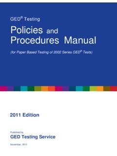 Testing Policies and Procedures Manual