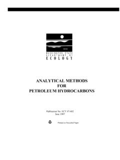ANALYTICAL METHODS FOR PETROLEUM HYDROCARBONS  …
