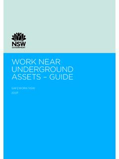 Work near underground assets – Guide - SafeWork NSW