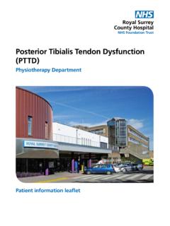 Posterior Tibialis Tendon Dysfunction (PTTD)