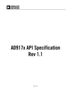 AD917x API Specification Rev 1 - Analog Devices