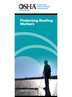Protecting Roofing Workers - Occupational Safety and ...