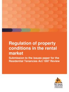 Regulation of property conditions in the rental market