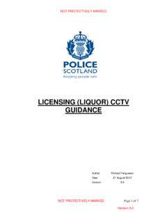 LICENSING (LIQUOR) CCTV GUIDANCE - aberdeenshire.gov.uk