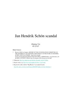 Jan Hendrik Sch&#246;n scandal - University of California, Davis