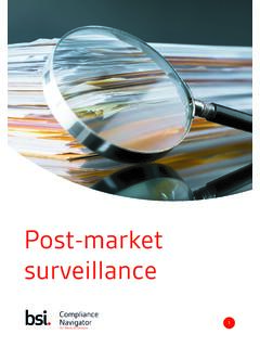 Post-market surveillance - Medical Device Regulation