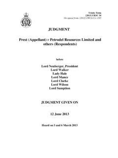 JUDGMENT Prest (Appellant) v Petrodel Resources Limited ...