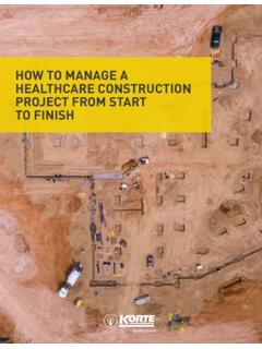 HOW TO MANAGE A HEALTHCARE CONSTRUCTION PROJECT …