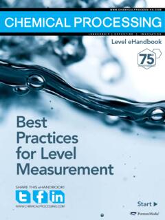 Best Practices for Level Measurement - Chemical Processing