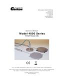 Instruction Manual Model 4800 Series - GEOKON