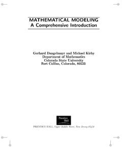 MATHEMATICAL MODELING A Comprehensive Introduction