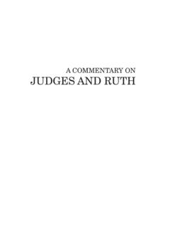 A COMMENTARY ON JUDGES AND RUTH - Kregel