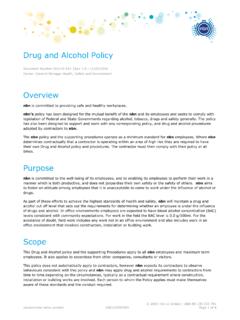 Drug and Alcohol Policy - nbn