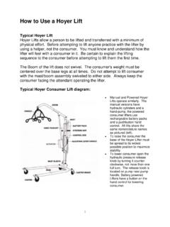 How to Use a Hoyer Lift - California Department of Social ...