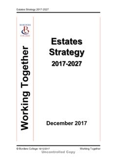 Estates Strategy r - Borders College Scotland