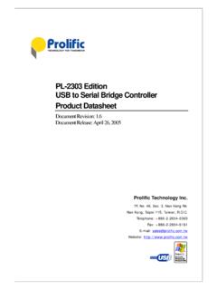 PL-2303 Edition USB to Serial Bridge Controller Product ...