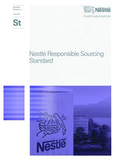 Nestl&#233; Responsible Sourcing Standard