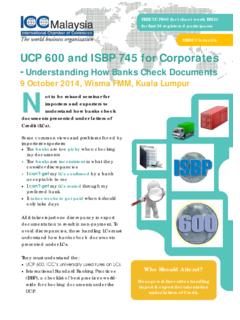 UCP 600 and ISBP 745 for Corporates - FMM
