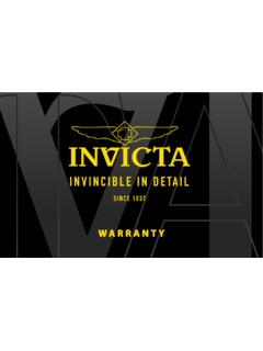 WARRANTY - Invicta Watch Group