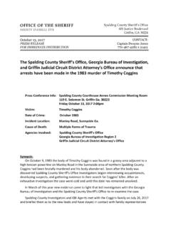 The Spalding ounty Sheriff’s Office, Georgia ureau of ...