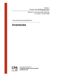HKAS 2 Inventories - Home page - Hong Kong Institute of ...