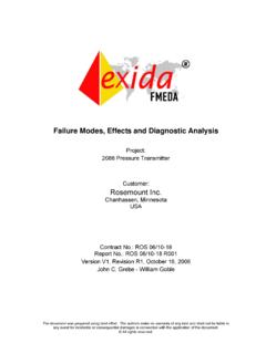 Failure Modes, Effects and Diagnostic Analysis - …