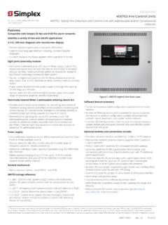 4007ES Hybrid, Fire Detection and Control Unit with ...