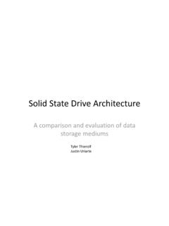 Solid State Drive Architecture - Rochester Institute of ...