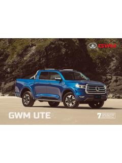 THE ALL NEW GWM UTE.