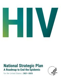 HIV National Strategic Plan for the United States: A ...
