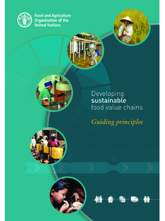 Developing sustainable food value chains - …