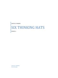 SIX THINKING HATS - Atlantic International University