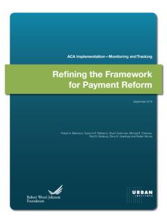 Refining the Framework for Payment Reform - …
