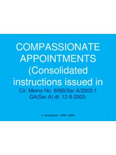 Compassionate Appointment - MCRHRDI