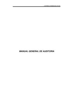 MANUAL GENERAL DE AUDITORIA - Auditor&#237;a …