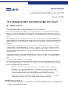 The impact of new tax laws under the Biden administration
