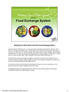 The Food Exchange System - TOPS Club