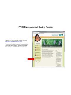 PNDI Environmental Review Process