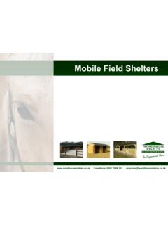 Mobile Field Shelters - Woodhouse Stables