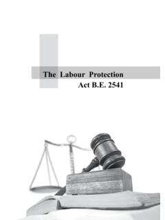 The Labour Protection Act B.E. 2541