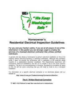 Homeowner’s Residential Electrical Inspection Guidelines