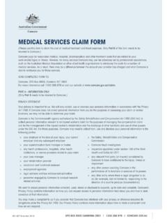 Medical Services Claim form - Comcare