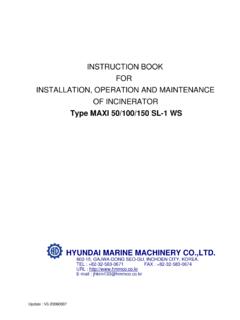 INSTRUCTION BOOK FOR INSTALLATION, OPERATION AND ...