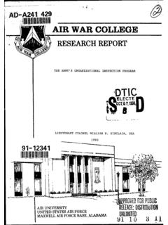 AIR WARt COLLEGE - Defense Technical Information Center