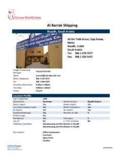 Al Barrak Shipping - Ocean World Lines
