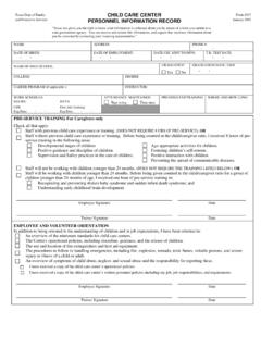 Texas Dept of Family CHILD CARE CENTER Form 2947 and ...