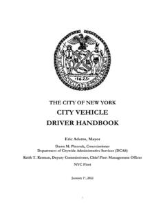 NYC Fleet Management Manual Updated January 2022 - New …