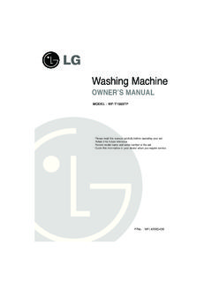 Washing Machine - LG Electronics