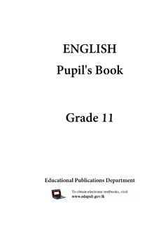 ENGLISH Pupil's Book Grade 11 - edupub.gov.lk